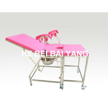(A-176) Medical Bed/Hospital Bed/Hospital Furniture/Stainless Steel Delivery Bed